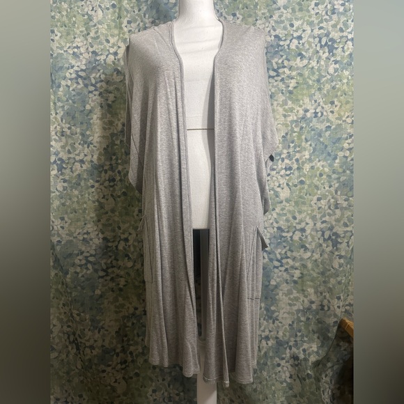 SAVVI Ribbed Nina Kimono OS - Picture 3 of 8